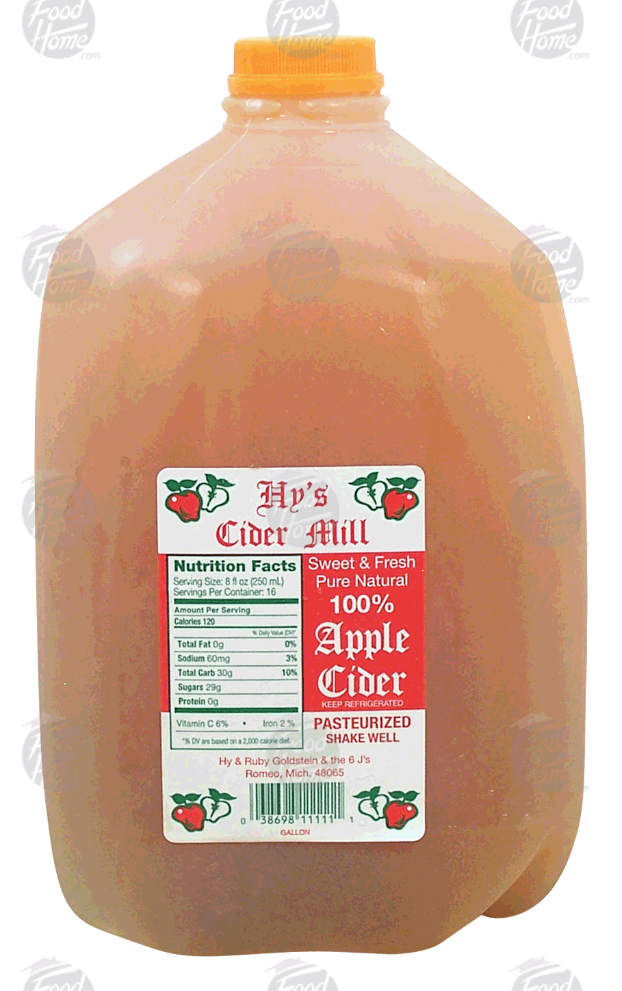 Hy's Cider Mill 100% apple cider, pasteurized, sweet & fresh Full-Size Picture